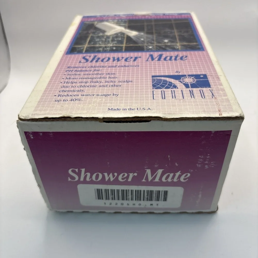 Equinox Shower Mate Shower Water Filter‎ System Filtered Shower Head Open Box